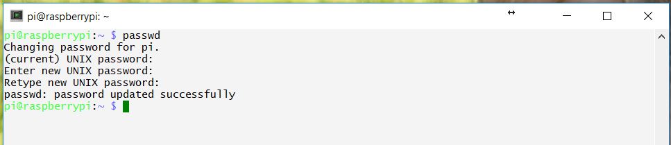 Raspberry Pi Change Default Password